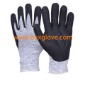 Cut Resistant Glove, Нитриловая рабочая перчатка,